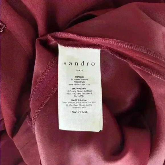 Sandro Fringe Trim Cocktail Dress, Size  S - Picture 6 of 6